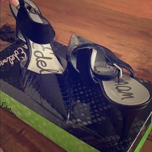 Sam Edelman 3” black heels
